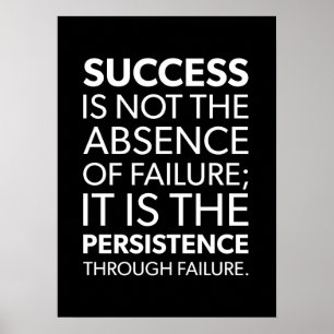 Poster motivationnel de réussite et de gymnase