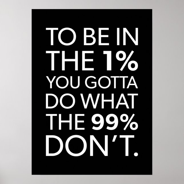 Poster motivationnel de réussite et de gymnase (Devant)