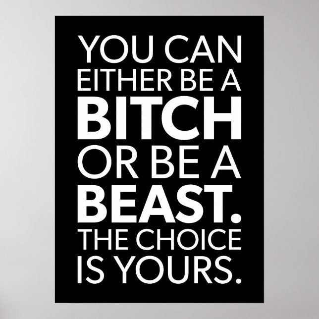 Poster motivationnel de réussite et de gymnase (Devant)