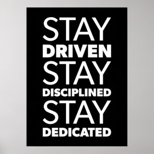 Poster motivationnel de réussite et de gymnase