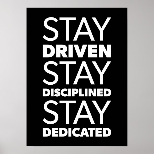 Poster motivationnel de réussite et de gymnase (Devant)