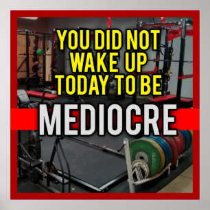 Poster motivationnel de réussite et de gymnase