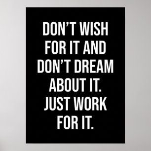 Poster motivationnel de réussite et de gymnase