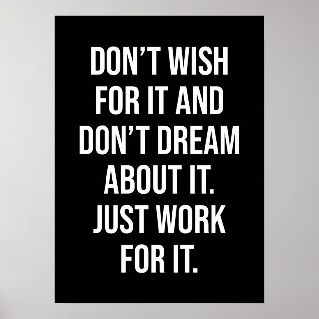 Poster motivationnel de réussite et de gymnase (Devant)