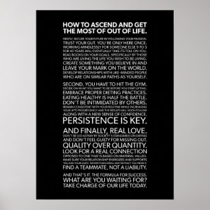 Poster motivationnel de réussite et de gymnase