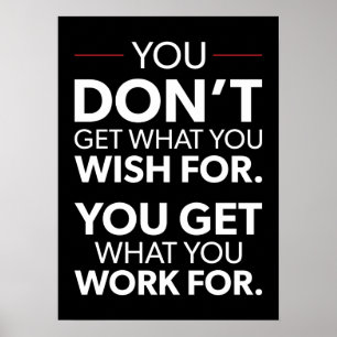 Poster motivationnel de réussite et de gymnase