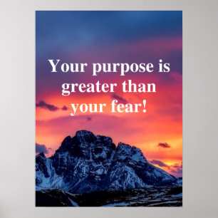 Poster motivationnel et inspirant