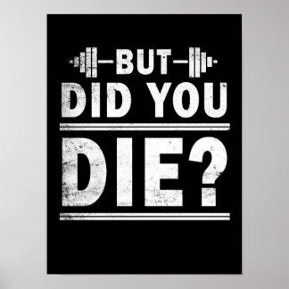 Poster Motivationnel Gym Fitness