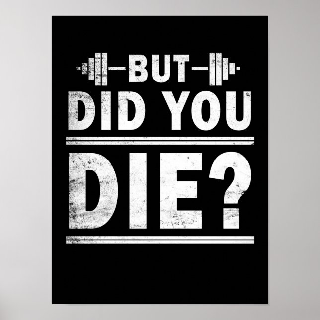 Poster Motivationnel Gym Fitness (Devant)