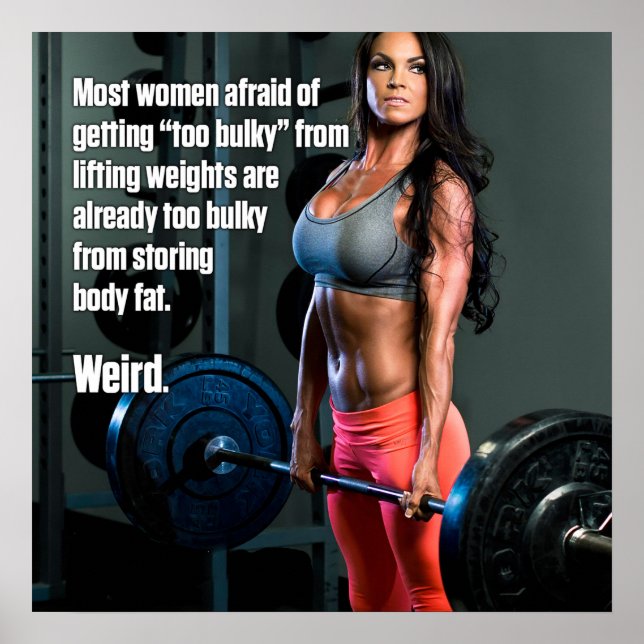 Poster Motivationnel Gym Workout (Devant)