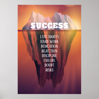 Poster Motivationnel Iceberg Personnalisé