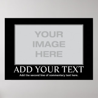 Poster Motivationnel Personnalisé - Démotivation P