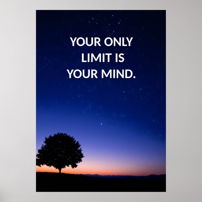 Poster Motivationnel Positif Humble Texte (Devant)