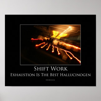 Poster Motivationnel sur le travail par postes