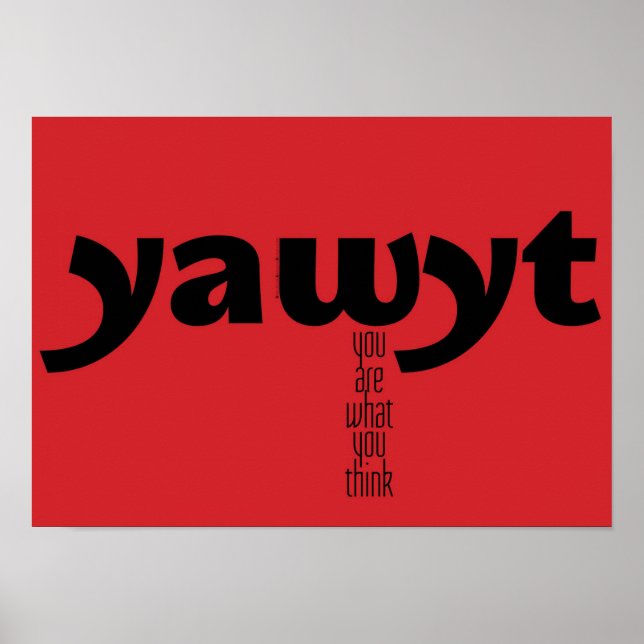 Poster Motivationnel - Vous êtes ce que vous pense (Devant)