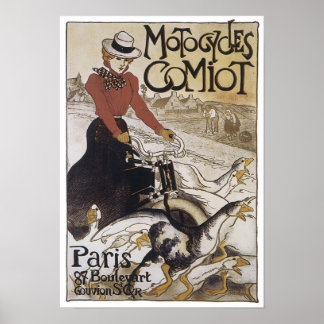 Poster Moto Comiot Paris