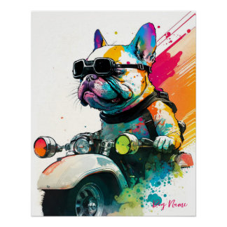 Poster Moto, Moto - Anime French Bulldog 004