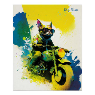 Poster Moto, Moto - Anime French Bulldog 007