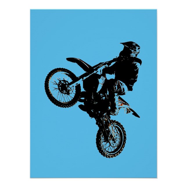 Poster Moto Motocross Extreme Sports Vélo (Devant)