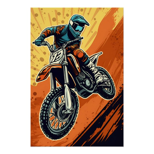 Poster Motocross (Devant)