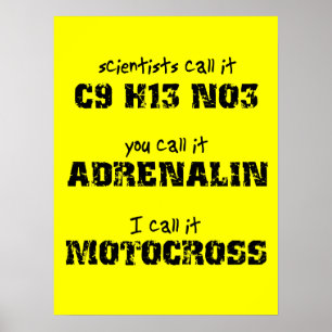 Poster Motocross Adrenalin Dirt Bike