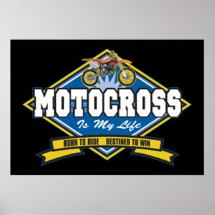 Poster Motocross est ma vie