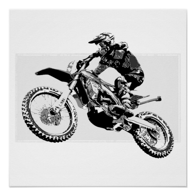 Poster Motocross Racer Design (Devant)