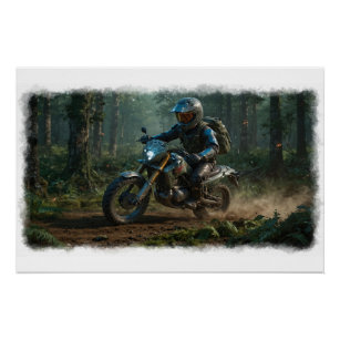 Poster Motocross sauvage - Dirtbike Racer