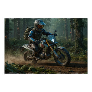 Poster Motocross sauvage - Dirtbike Racer
