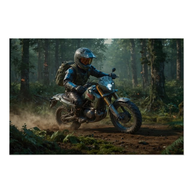 Poster Motocross sauvage - Dirtbike Racer II (Devant)