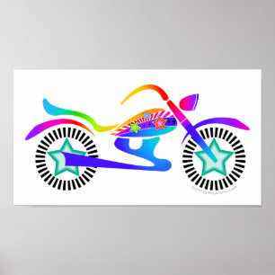 POSTER MOTOCYCLE Pop Art