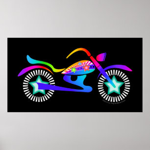 POSTER MOTOCYCLE Pop Art