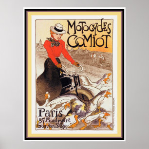 Poster Motocycles Comiot