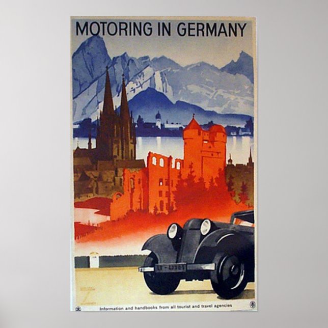 Poster Motorisation en Allemagne (Devant)