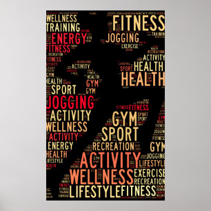 Poster Mots fitness