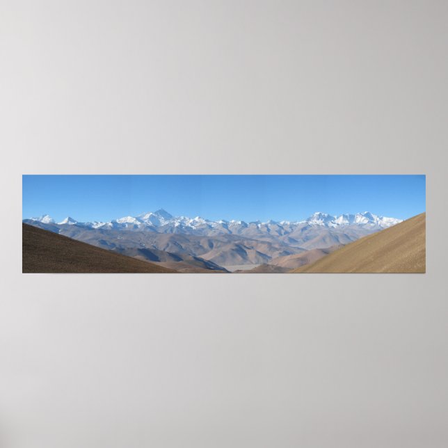 Poster Mount Everest Panorama Huge High Resolution (Devant)