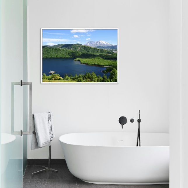 Poster Mount St Helens Coldwater Lake Scenic Landscape (In Situ)