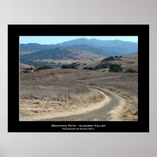 Poster "Mountain Path - Almaden Valley" (Devant)
