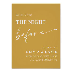 Poster Moustard La Nuit Avant Le Dîner De La Répétition