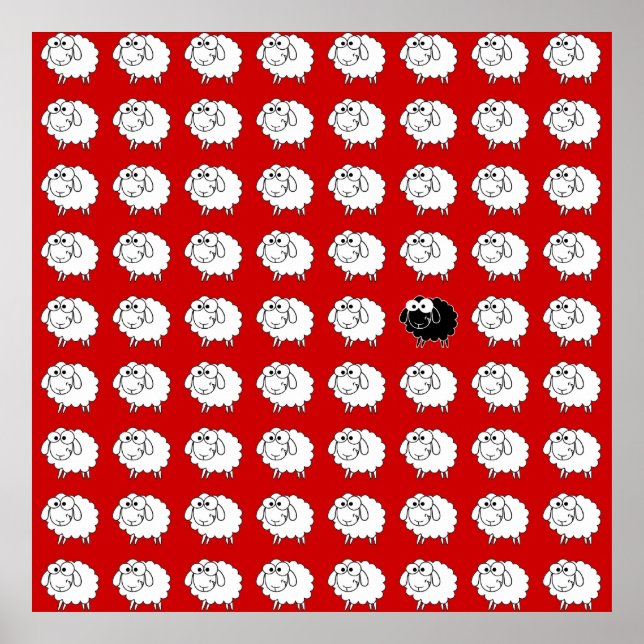 Poster Mouton noir (Devant)