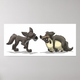 Poster "Moutons dans les vêtements du loup"