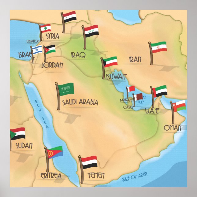 Poster Moyen-Orient (Devant)