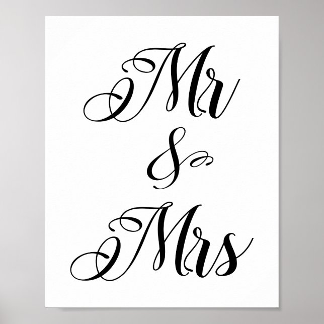 Poster Mr & Mrs, Mister And Misses (Devant)