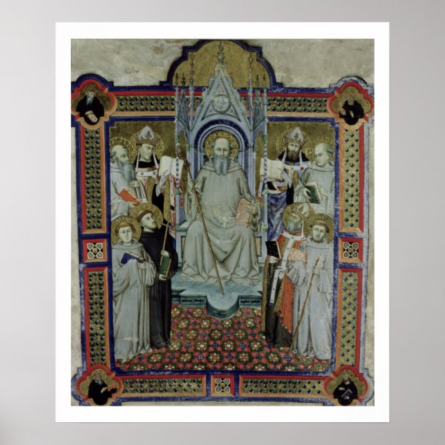 Poster Ms 501 St. Benedict (vellum) (Devant)