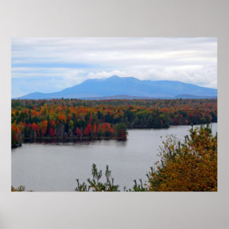 Poster Mt. Katahdin Dans L'Affiche Automne