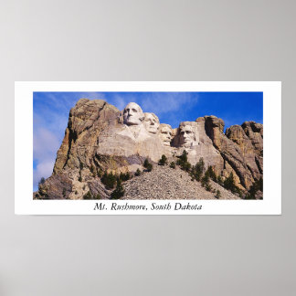Poster mt. rushmore, Mt. Rushmore, Dakota du Sud