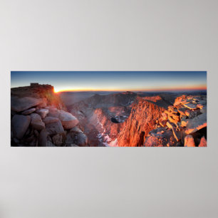 Poster Mt Whitney et Pinnacles Sunrise - John Muir Trail