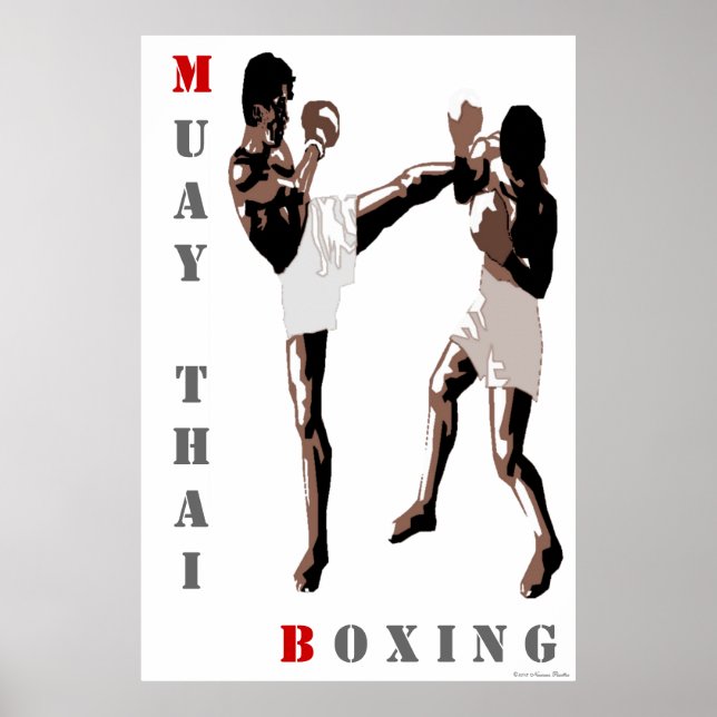 Poster Muay Thai Boxing (Devant)