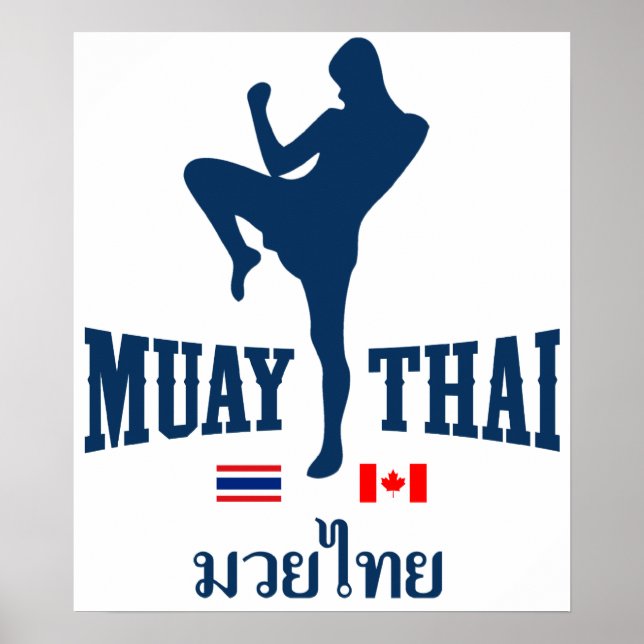 Poster Muay Thai Thaïlande Canada (Devant)