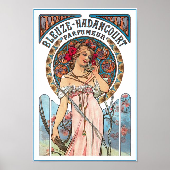 Poster Mucha Imprimer : Publicité de parfum (Devant)